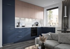 Köögimööbel Bonn (esipind: Marine Blue ja Clobe Copper)